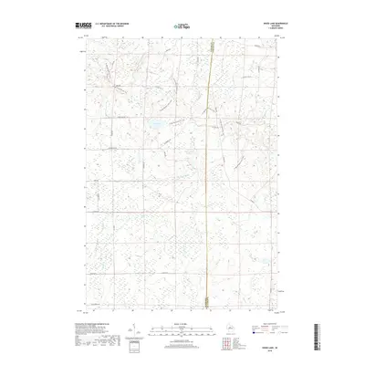 2018 Map of Wood Lake, 2018 Print