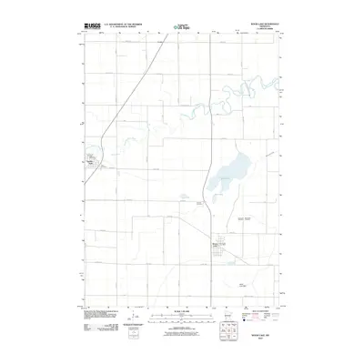 2010 Map of Wood Lake, 2010 Print