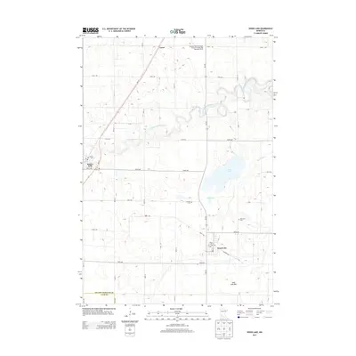 2013 Map of Wood Lake, 2013 Print