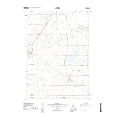 2019 Map of Wood Lake, 2019 Print