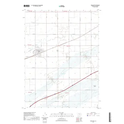2017 Map of Wood River, 2017 Print