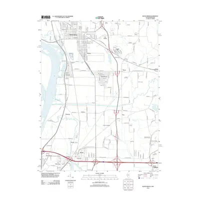 2012 Map of Wood River, 2012 Print