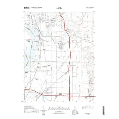 2018 Map of Wood River, 2018 Print