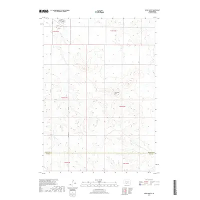 2017 Map of Wood South, 2017 Print
