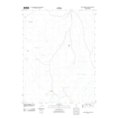 2012 Map of Wood Spring Canyon, 2012 Print