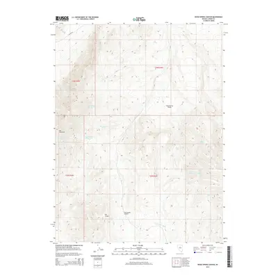 2014 Map of Wood Spring Canyon, 2014 Print