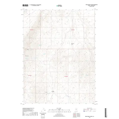 2018 Map of Wood Spring Canyon, 2018 Print