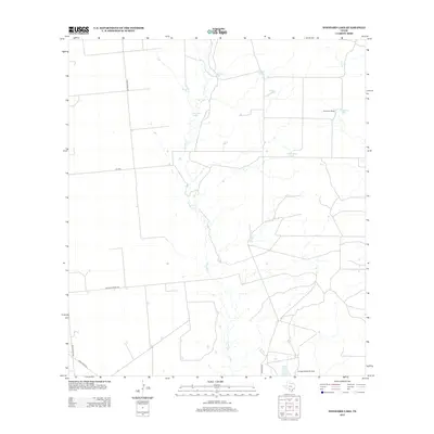 2013 Map of Woodard Lake, 2013 Print