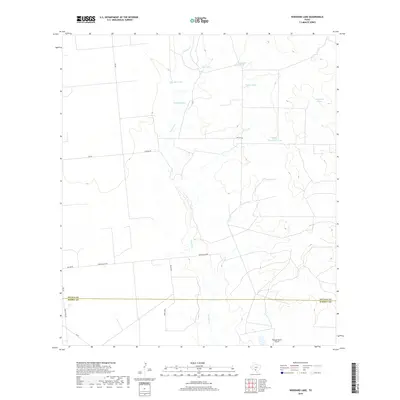 2019 Map of Woodard Lake, 2019 Print