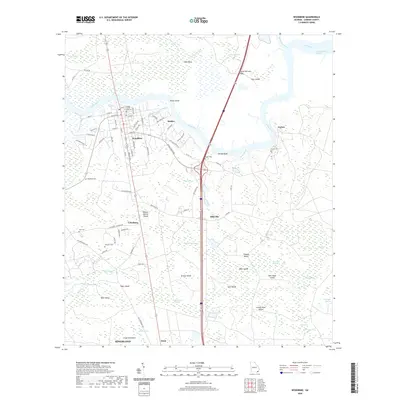 2020 Map of Woodbine, 2020 Print