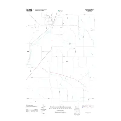 2013 Map of Woodbine, 2013 Print