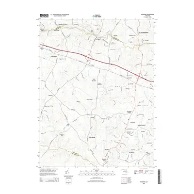 2014 Map of Woodbine, 2014 Print