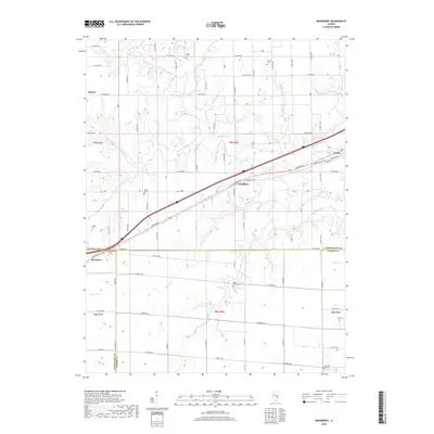 2018 Map of Woodbury, 2018 Print