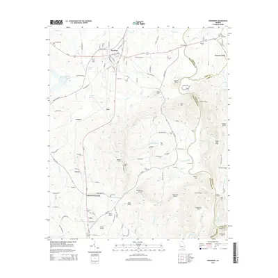 2014 Map of Woodbury, 2014 Print