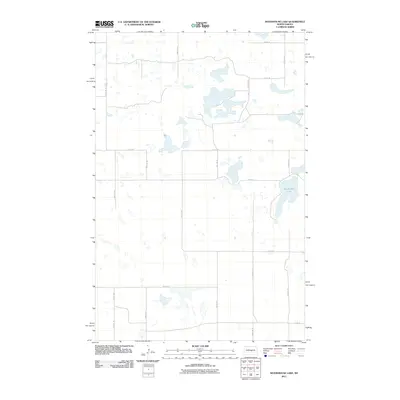 2011 Map of Woodhouse Lake, 2011 Print