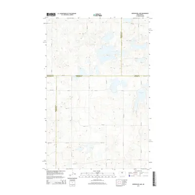 2014 Map of Woodhouse Lake, 2014 Print