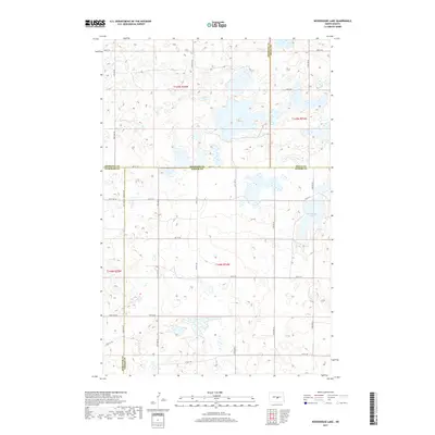2017 Map of Woodhouse Lake, 2017 Print