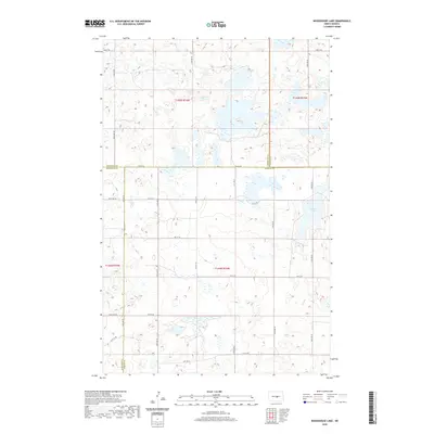 2020 Map of Woodhouse Lake, 2020 Print