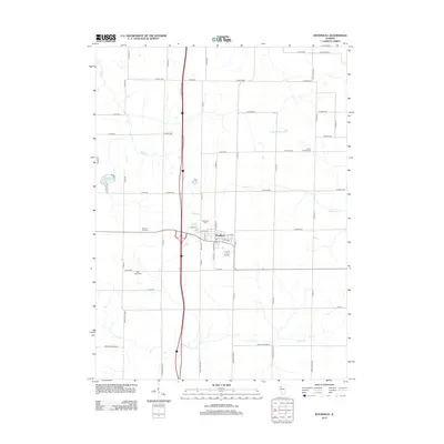 2012 Map of Woodhull, 2012 Print