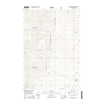 2014 Map of Woodhurst Mountain, 2014 Print