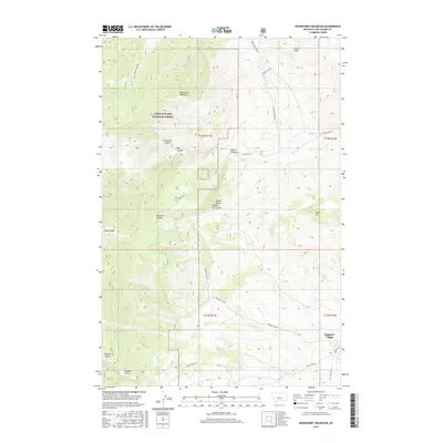 2017 Map of Woodhurst Mountain, 2017 Print