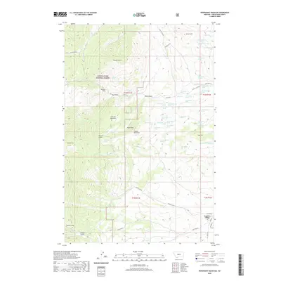 2020 Map of Woodhurst Mountain, 2020 Print