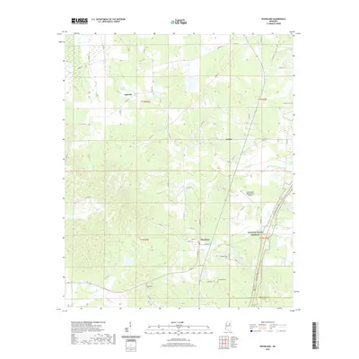 2020 Map of Woodland, 2020 Print