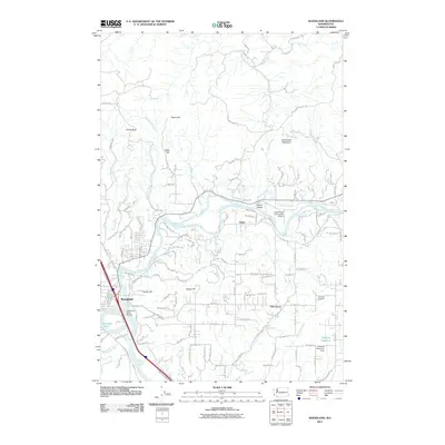 2011 Map of Woodland, 2011 Print