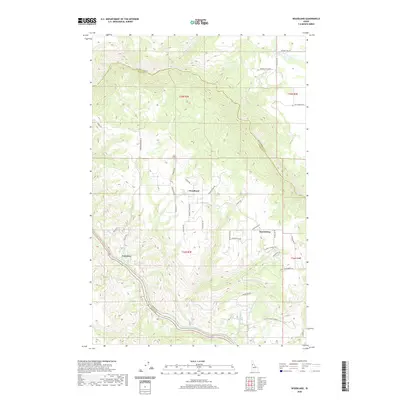 2020 Map of Woodland, 2020 Print