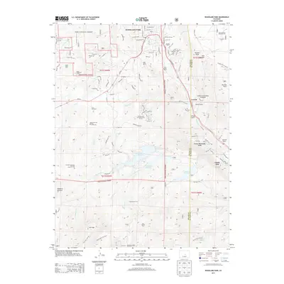 2013 Map of Woodland Park, 2013 Print
