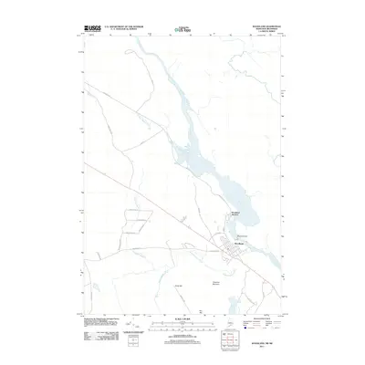 2011 Map of Woodland, 2011 Print