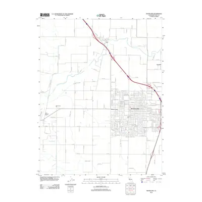 2012 Map of Woodland, 2012 Print