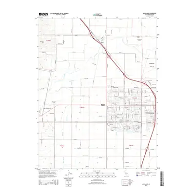 2015 Map of Woodland, 2015 Print