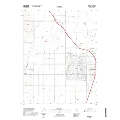 2018 Map of Woodland, 2018 Print