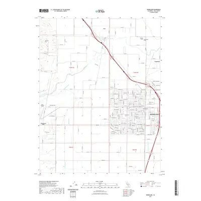 2021 Map of Woodland, 2021 Print