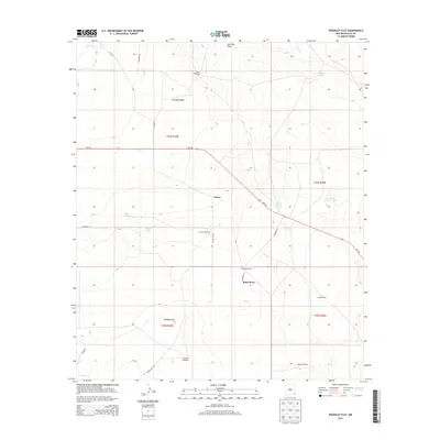 2013 Map of Woodley Flat, 2013 Print