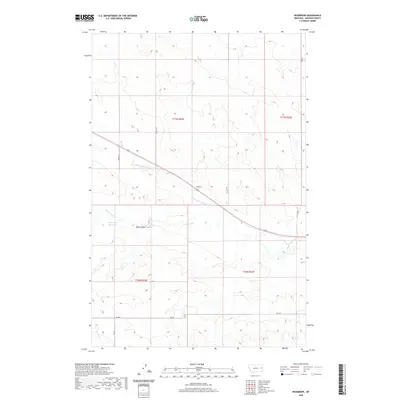 2020 Map of Woodrow, 2020 Print