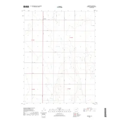 2019 Map of Woodrow, 2019 Print