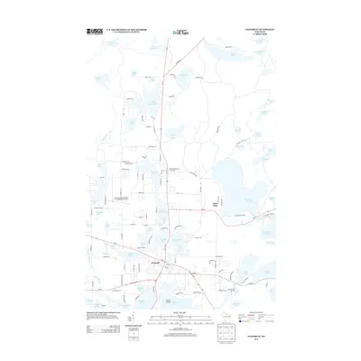 2013 Map of Woodruff, 2013 Print