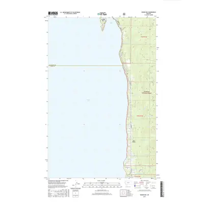 2017 Map of Woods Bay, 2017 Print