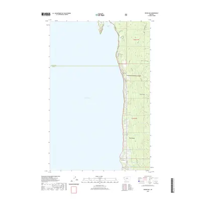 2020 Map of Woods Bay, 2020 Print
