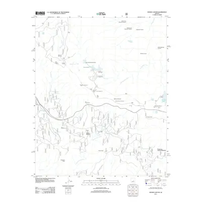 2011 Map of Woods Canyon, 2011 Print