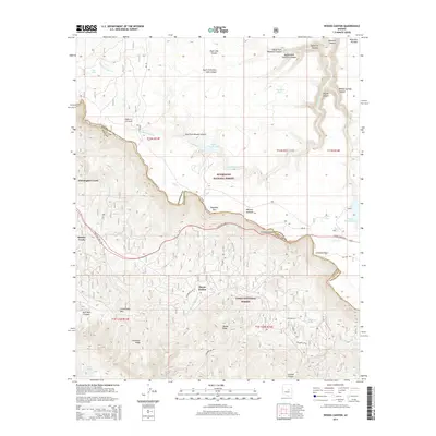 2014 Map of Woods Canyon, 2014 Print