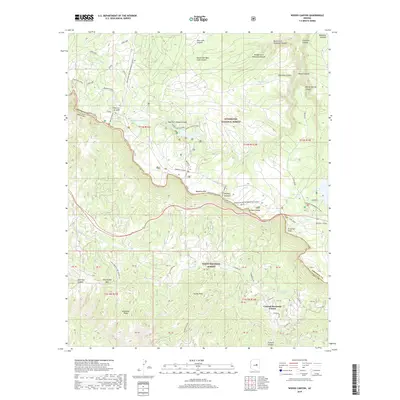 2018 Map of Woods Canyon, 2018 Print