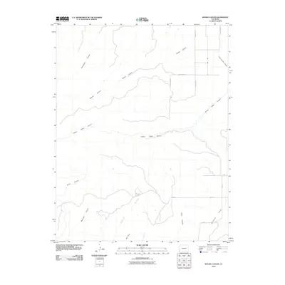 2010 Map of Woods Canyon, 2010 Print