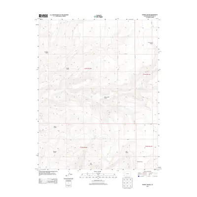 2013 Map of Woods Canyon, 2013 Print