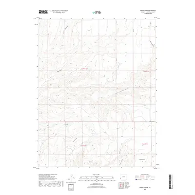2019 Map of Woods Canyon, 2019 Print