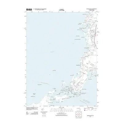 2012 Map of Woods Hole, 2012 Print