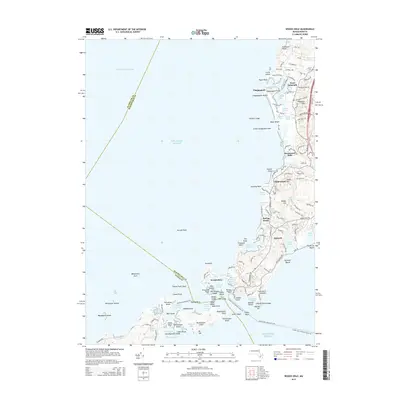 2015 Map of Woods Hole, 2015 Print