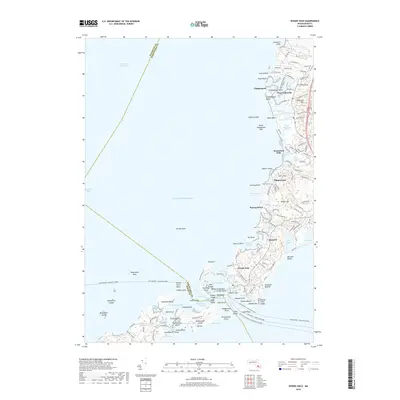 2018 Map of Woods Hole, 2018 Print